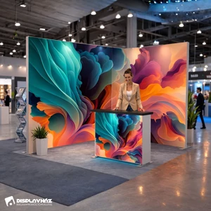 Mega SEG kiállítási stand - 4 m² - (kompletten szerkezet+nyomtatás)
