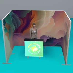 Mega SEG kiállítási stand - 6 m² - (kompletten szerkezet+nyomtatás)