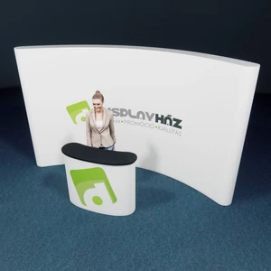 Pop up kiállítási stand - Íves