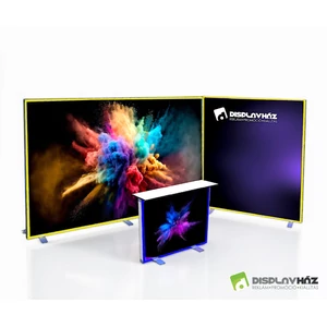 Illumina világító kiállítási stand - 6 m² - (kompletten szerkezet+nyomtatás)
