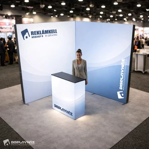 T3 Litebox világító kiállítási stand - 4 m² (kompletten szerkezet+nyomtatás)