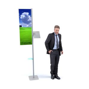 Bemutató display állvány prospektustartóval -T3 Affinity