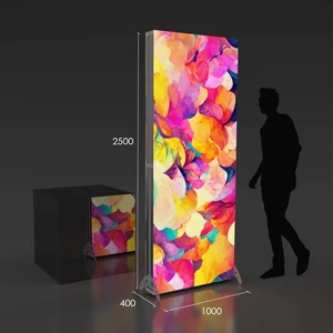 Világító háttérfal - Litebox - 2o - 1x2,5 m - kompletten - bérelhető