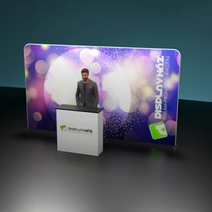 Slim kiállítási stand - Egyenes - 4 m
