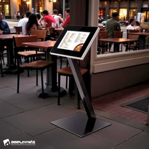 Kültéri LED-es menütábla - fekete