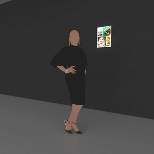 Extra vékony világító képkeret - fali - A3 - kompletten (keret + nyomat)