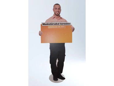 Standee figura, Attrap, Big head