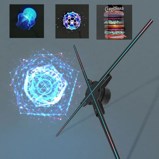 Beépíthető 3D holografikus kivetítő - projektor