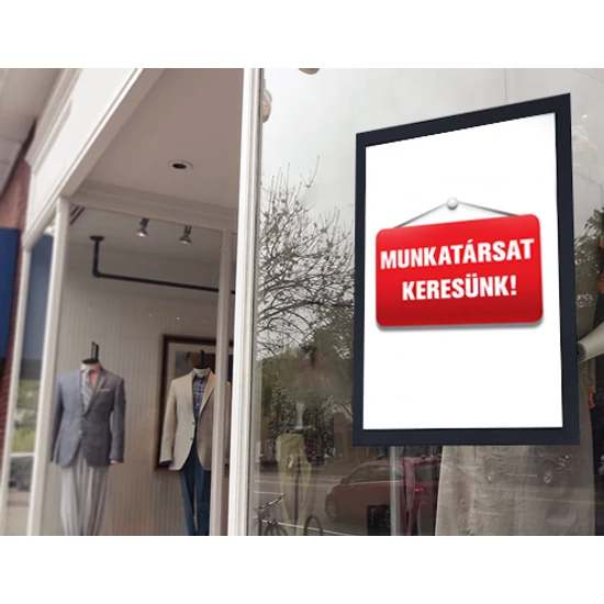Mágneses kirakati plakáttasak - A3
