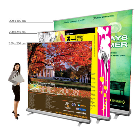 Giga roll-up 200/250/300 cm magas
