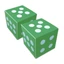 Dobókocka - Zöld - 25 cm