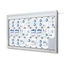 Kültéri biztonsági vitrin - LED- SCT - 24xA4 - ezüst