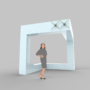 Kép 5/8 - 3D hologram kivetítő projektor - cégér - 2x56 cm