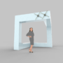 Kép 7/8 - 3D hologram kivetítő projektor - cégér - 2x65 cm