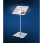 Kép 1/5 - Zárható LED-es menütábla - ezüst - 2xA4- ezüst